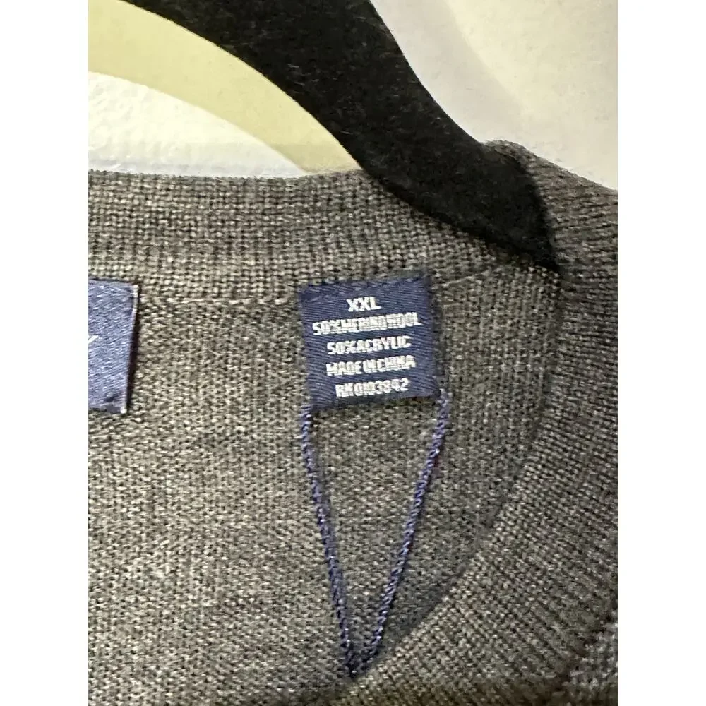 Linea Rosso Nordstrom Men's Charcoal Merino Wool Sweater Size XXL New w/ Tags